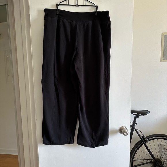 Athleta Black Retroplush Fleece Straight Leg Pant size 1X EUC - Picture 9 of 12